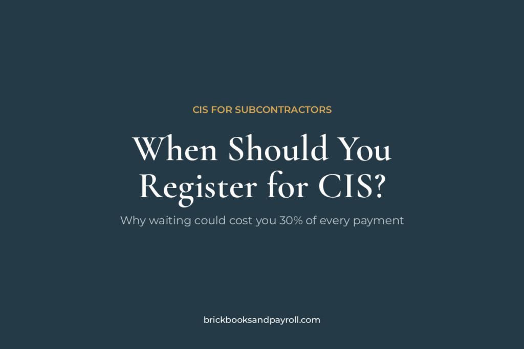 The cost of not registering for CIS: £4,000 more held back on £40,000 of labour
